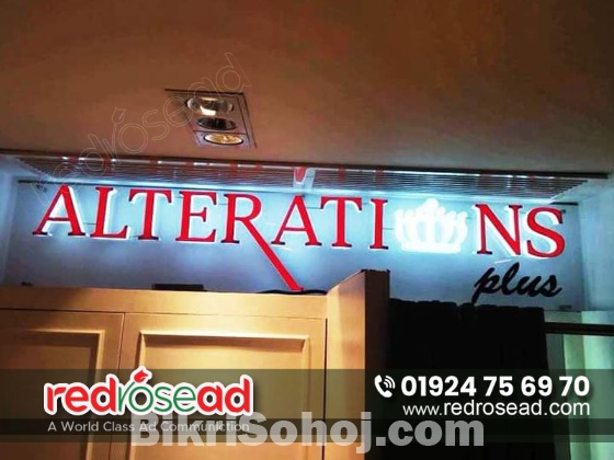 Acrylic Letter and LED Lighting Signage ideas